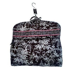 Vera Bradley Women’s Brown Cotton Quilted Floral Travel Hanging Garment Bag